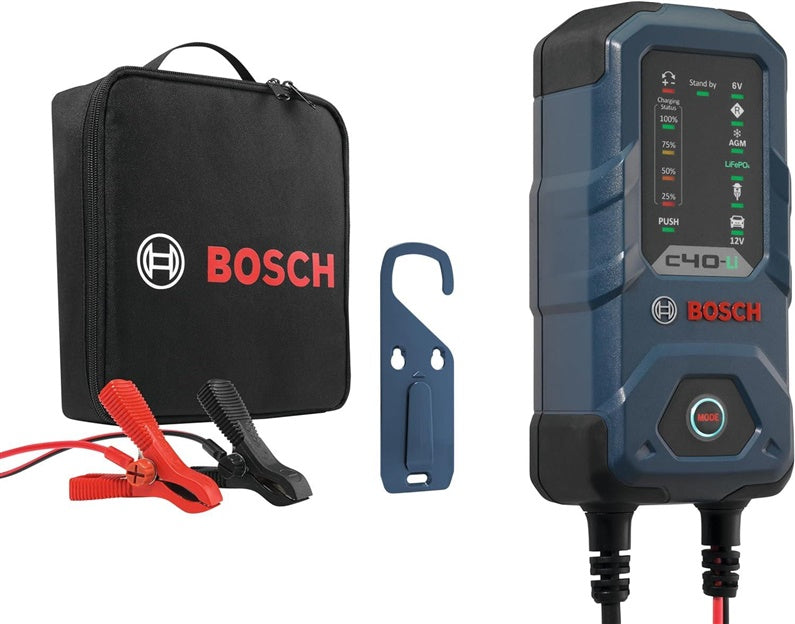 Akumuliatoriaus įkroviklis BOSCH C40-LI, 6–24 V, 5 A