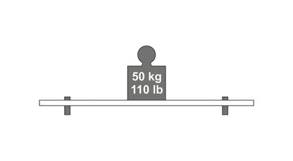 Lentynos laikiklis Scoop Maxi, 40x105 mm, balta, 2 vnt.