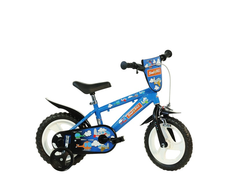 Vaikiškas dviratis Bimbo Bike 412UL, mėlynas/raudonas, 12"
