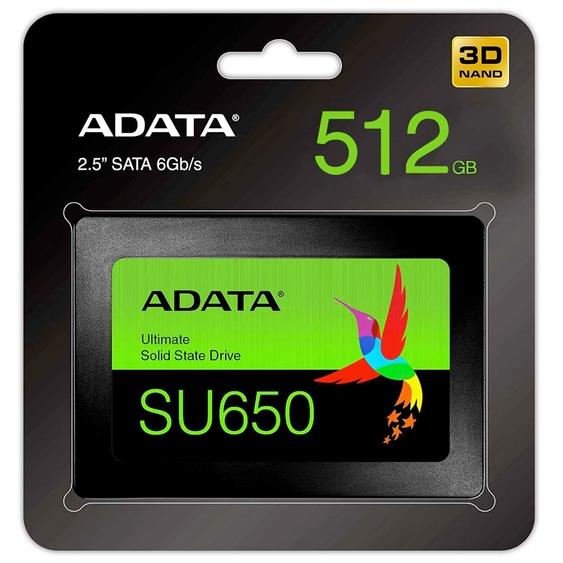 Kietasis diskas (SSD) Adata Ultimate SU650, 2.5", 512 GB