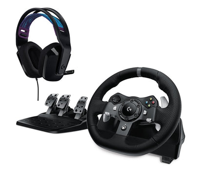 KIEROWNICA GAMINGOWA LOGITECH G920+SŁUCHAWKI G335 CZARNE