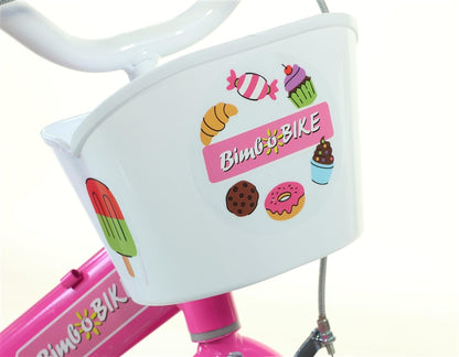 Vaikiškas dviratis Bimbo Bike 124RL, rožinis, 12"