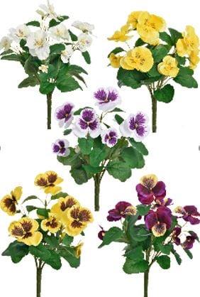 Dirbtinė gėlė našlaitė, 30 cm