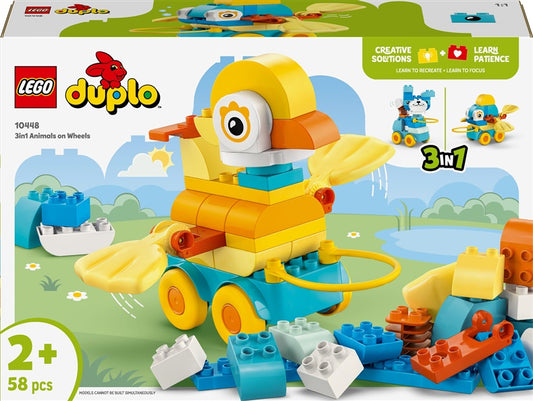 LEGO® DUPLO® Zwierzęta na kółkach „trzy w jednym”