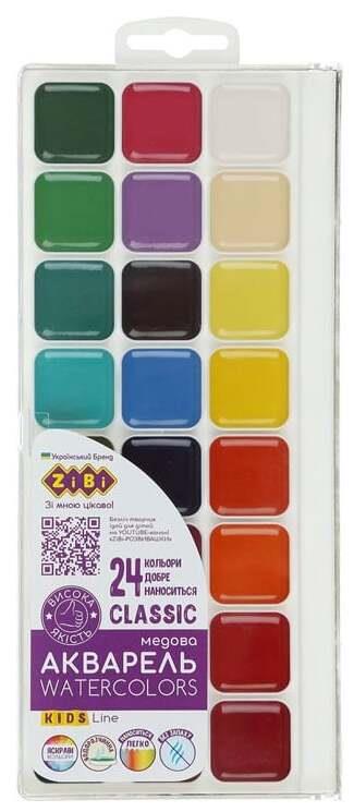 Farby akwarelowe Zibi Classic Kids, różne kolory