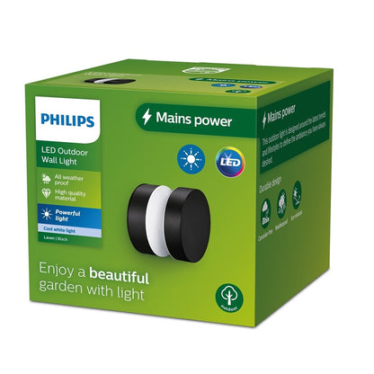 LED šviestuvas PHILIPS LAVEN 929003362501, 6 W, IP44, juodas