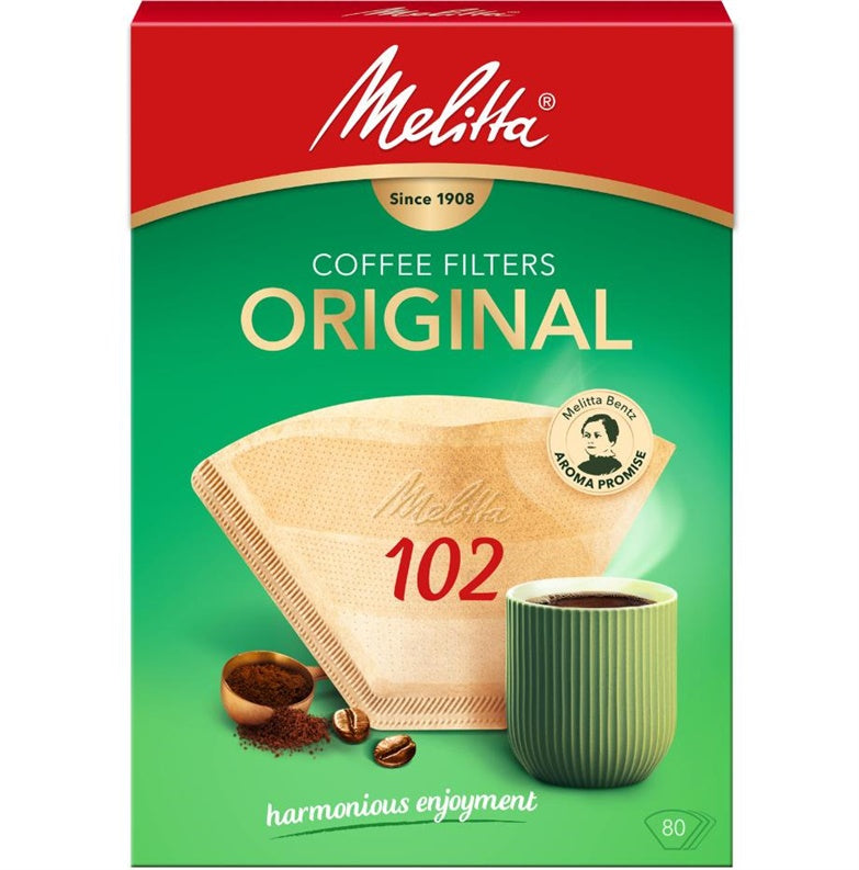 Kavos aparatų filtras Melitta Original 102/80, 80 vnt.
