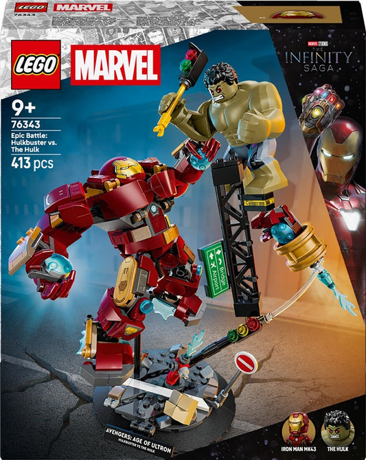 Konstruktor LEGO® Marvel Hulkbuster 76343, 413 elementów.