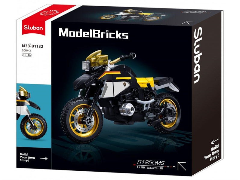 Klocki konstrukcyjne Sluban Motocykl M38-B1132, plastik