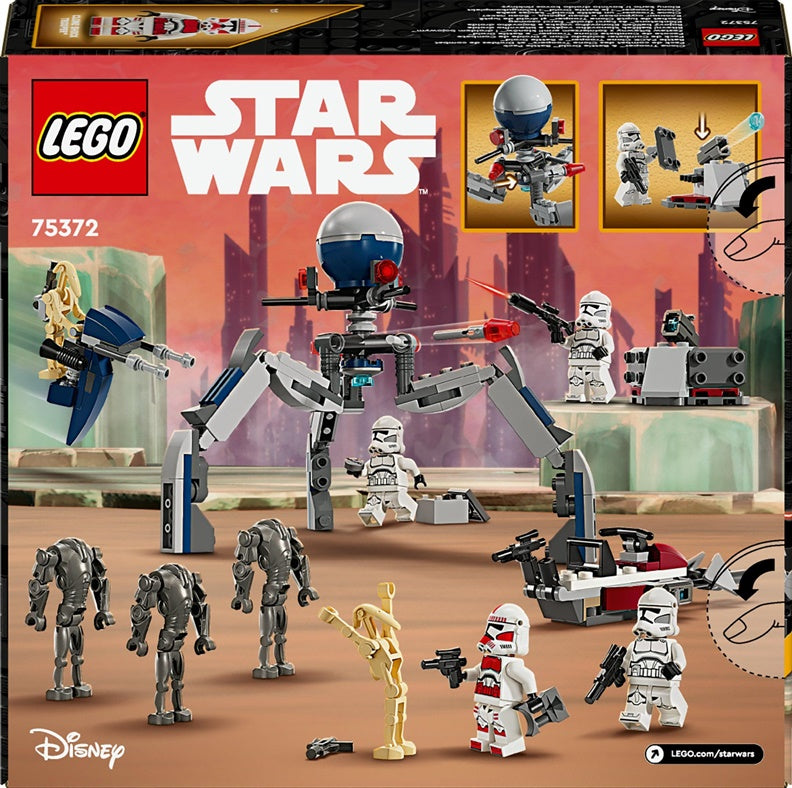Konstrukt Star Wars Klonų kario ir kovinio droido kovos rink
