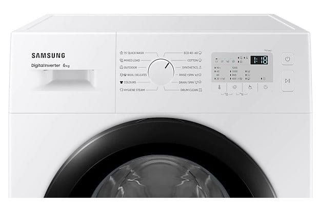 Skalbimo mašina Samsung WW60A3120BH, 6 kg, balta