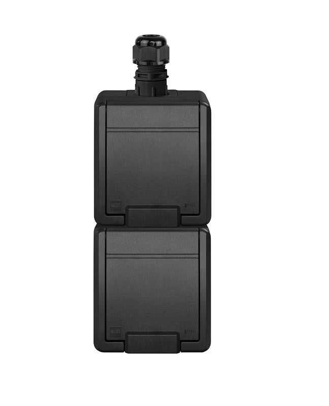 Podwójne gniazdo wtykowe ELEKTRO-PLAST AQUANT, IP65