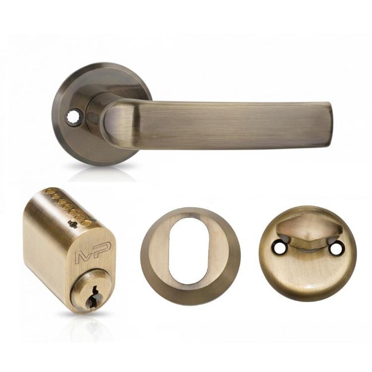 Durų rankena, lauko MP MRO-06-35A AB set, bronzos