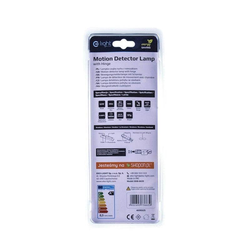 LAMPA WISZĄCA 0,5W 35LM 4000K 3XAAA