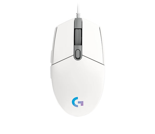 Logitech G102 Lightsync Wired Gaming Mouse, White