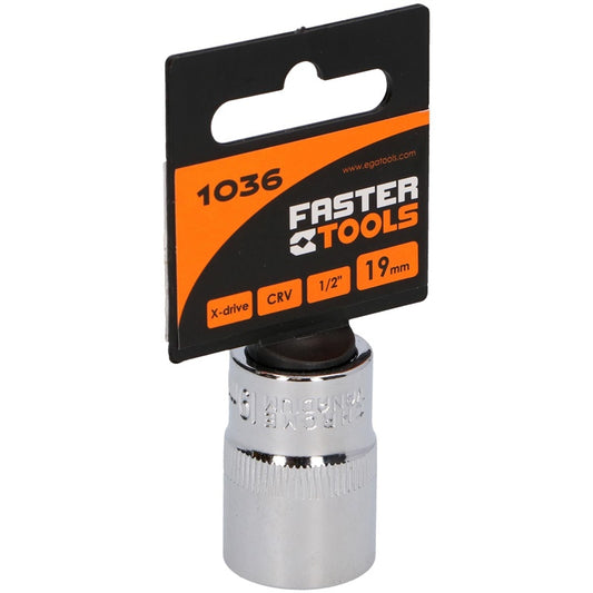 Varžtų galvutė Faster Tools 1/2" 19 mm 1036