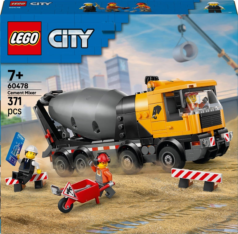 Konstruktorius LEGO® City Betonmaišė 60478, 371 vnt.