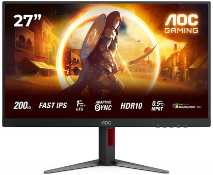 Monitor AOC Gaming, 27G4HA, IPS, 200 Hz, FHD, 27"