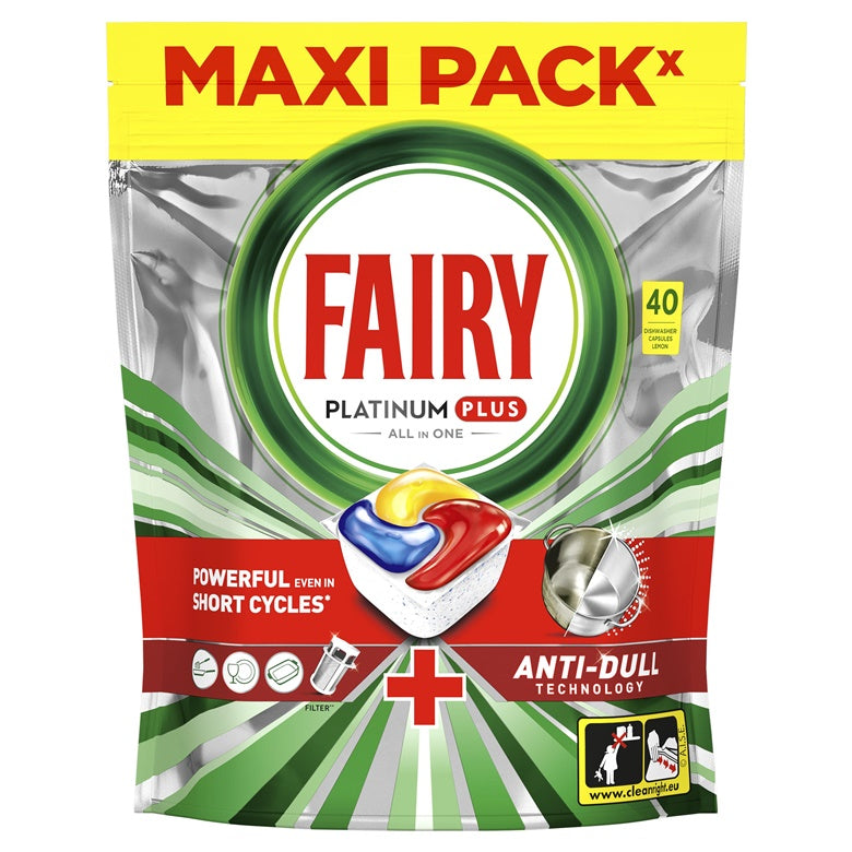 KAPSULĖS IND FAIRY PLAT PLUS LEMON 40VNT