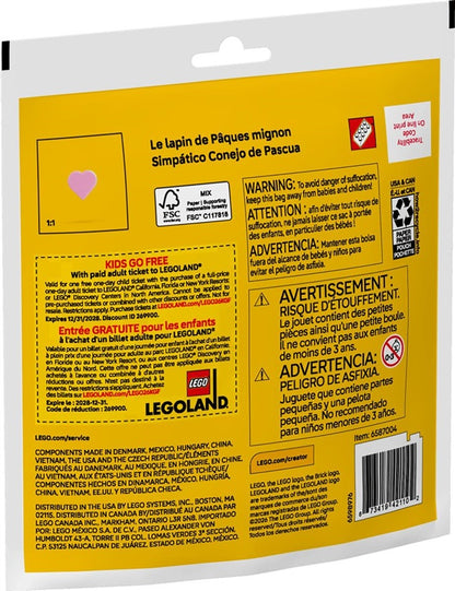 Konstruktor LEGO® Zajączek 30716, 66 elementów.