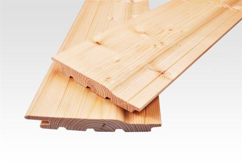 DESKA TARASOWA Z DREWNA MODRZEWIOWEGO SYBERYJSKIEGO RYFLOWANA 20X146X3000 KLASA AB