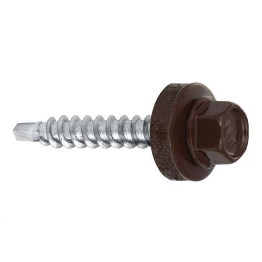 Wkręt samowiercący Wkret-Met WFD, RAL8017, 4.8 x 100 mm, 100 szt.