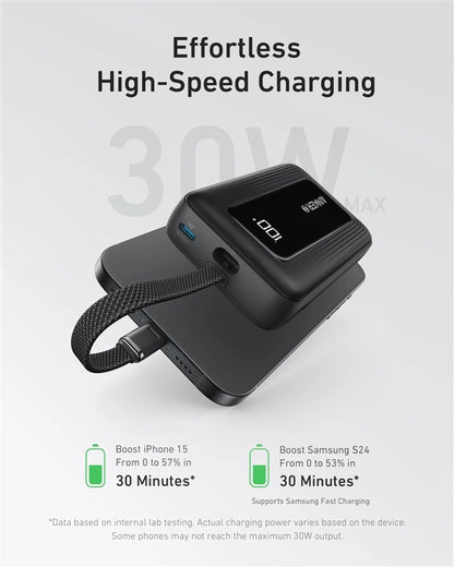 Przenośna ładowarka Anker A1689H11, 20000 mAh, 30 W, czarna