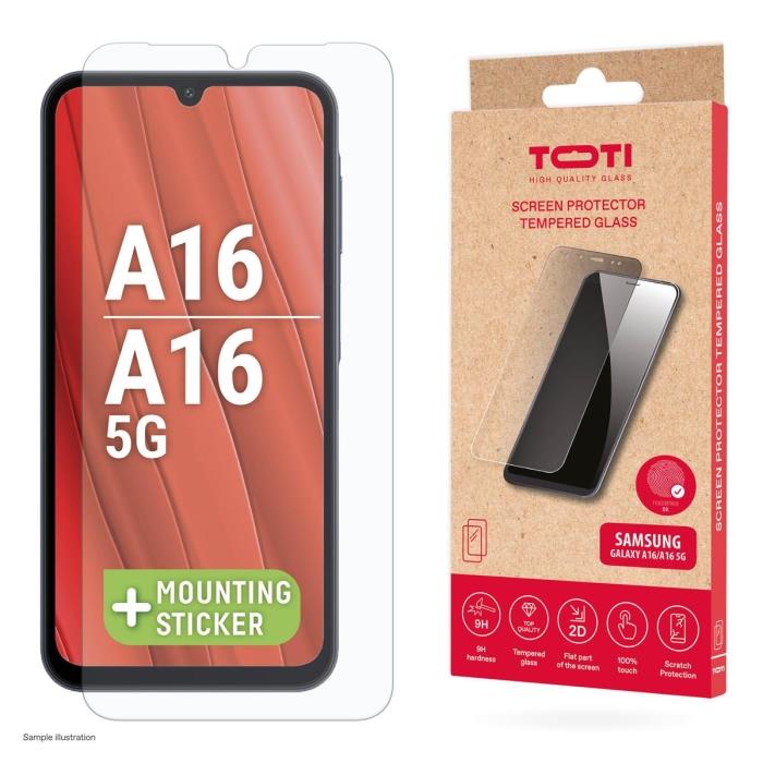 Telefono apsauginis stiklas Toti Galaxy A16/16 5G, 9H, 6.7