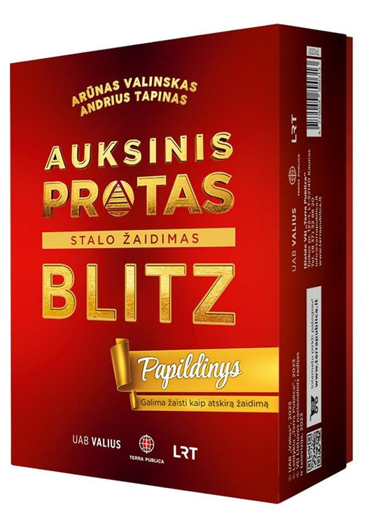 Rozszerzenie gry planszowej Złoty Umysł. BLITZ