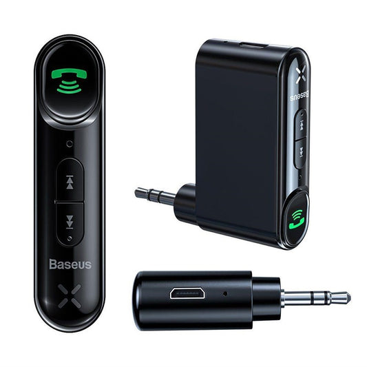 Adapter BASEUS, 3,5 mm, BLUETOOTH, czarny