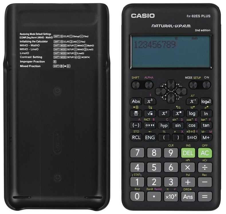 Kalkulator naukowy Casio FX 82ES PLUS 2E, czarny