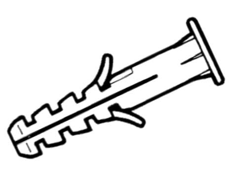 Nailoninis kaištis ELEMATIC, 10×50 mm