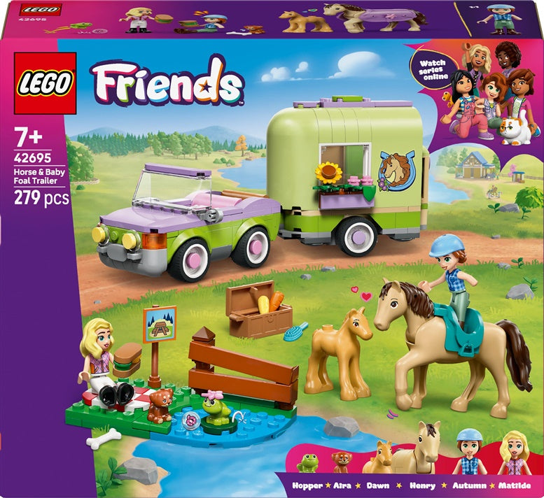 Klocki LEGO® Friends Przyczepa dla konia 42695, 279 elementów.