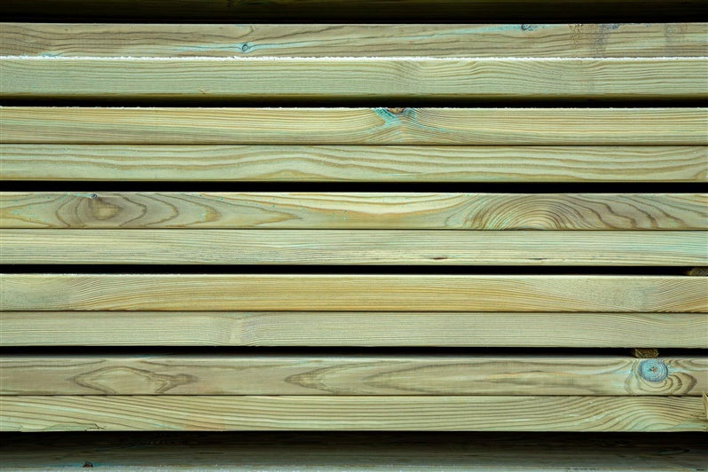 Heblowana kantówka, iglasta, z litego drewna/impregnowana, 240x10x2.5cm