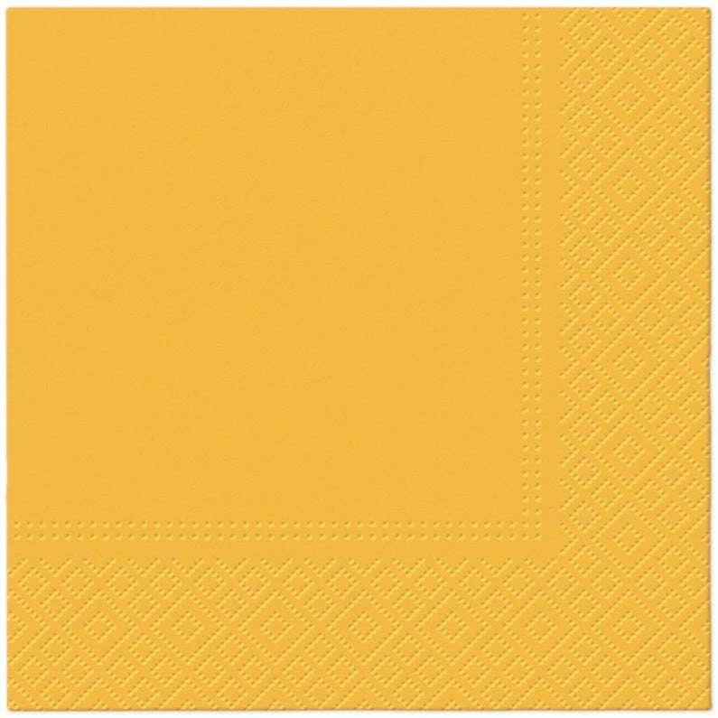 Servetėlė, 330 mm x 330 mm, geltona, 20 vnt.