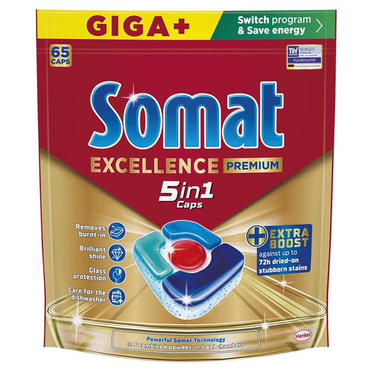 KAPSULĖS INDAPLOVIŲ SOMAT PREMIUM 65VNT