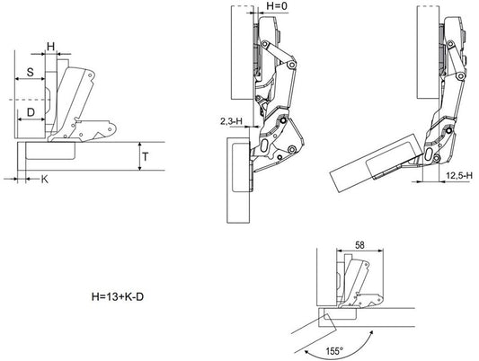 LANKS PL IŠOR CLIP D35 155OH=0 SOFT EKSC