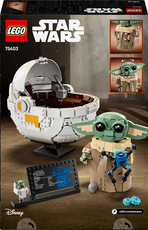 LEGO® Star Wars Grogu™ z latającym wózkiem, 1048 elementów