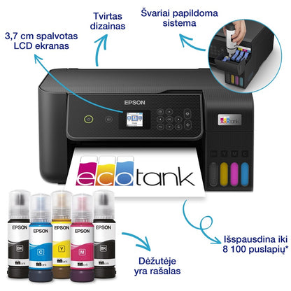 Wielofunkcyjna drukarka Epson ECOTANK L3280, kolorowa