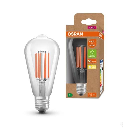 Lemputė Osram LED, ST64, E27, 4 W, 806 lm, 3000 K