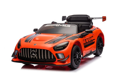 Vaikiškas elektromobilis Mercedes AMG GT3, juoda/oranžinė