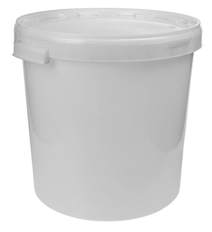 Fermentacijos indas su dangčiu, 30 L, balta