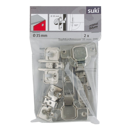 LANKST IŠOR CLIP SOFT CLOSE D35 107 2VNT