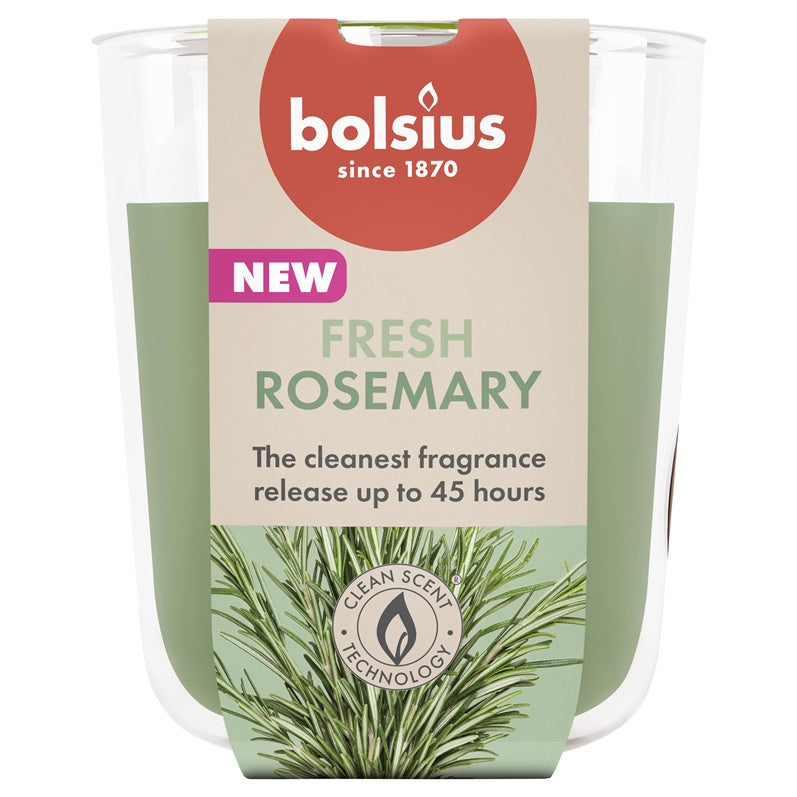 Žvakė, aromatinė Bolsius Fresh Rosemary, 45 h, Žalsva