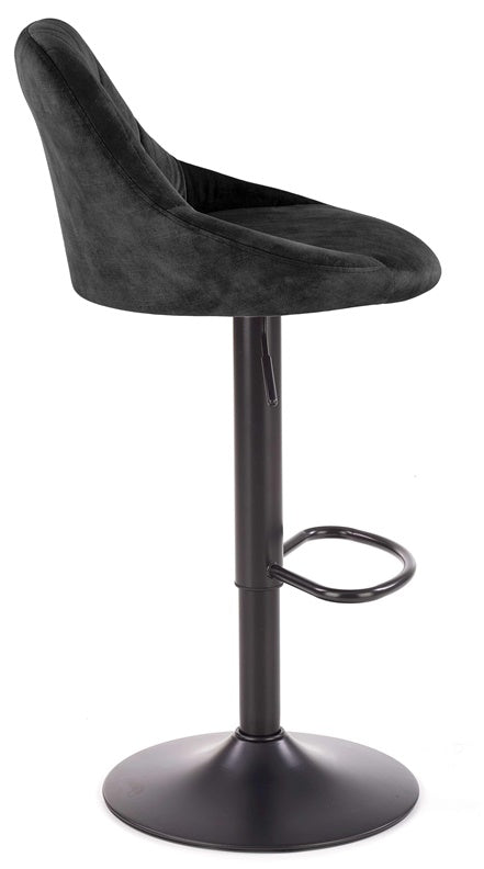 KRZESŁO BAROWE H101 CZARNE 45X47X84-106CM