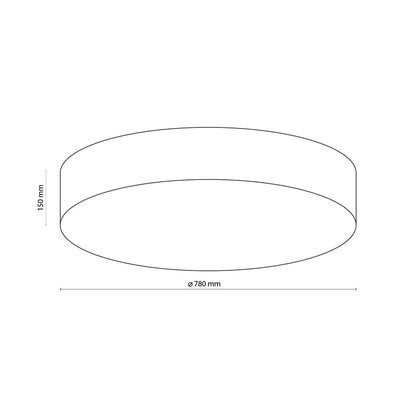 Lampa sufitowa TK Lighting Rondo 2443, 90 W, E27