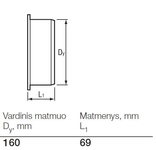 Lauko kanalizacijos aklė Wavin, Ø 160 mm