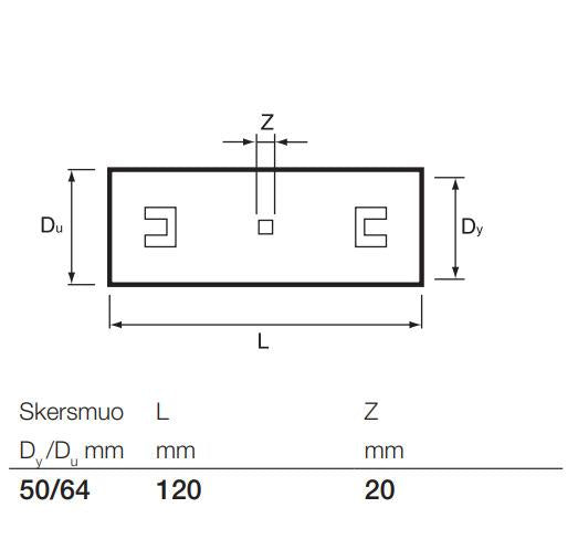 Drenažo vamzdžių jungiamoji mova Wavin, Ø 50 mm