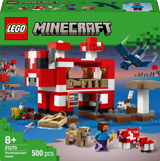 LEGO® Minecraft Grzybowa chata 21270, 500 elementów.