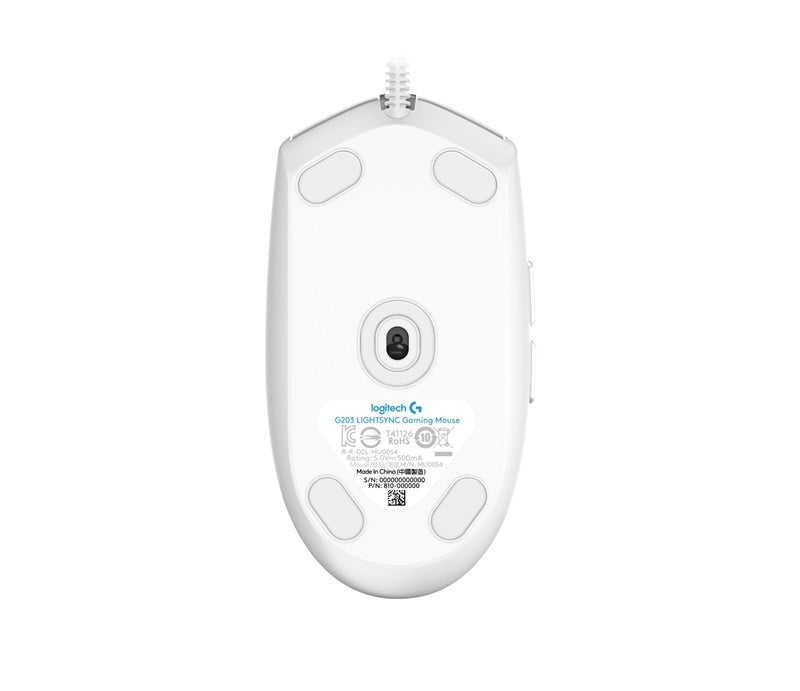Laidinė žaidimų pelė Logitech G102 Lightsync, balta
